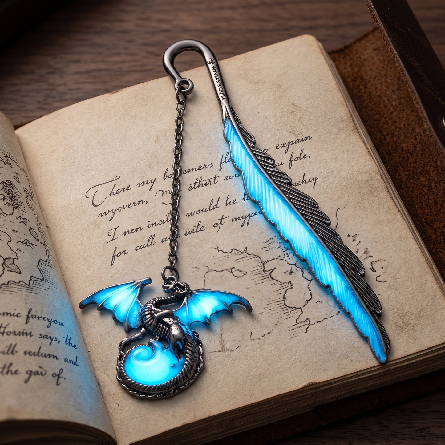 Luminous Feather Book Marker