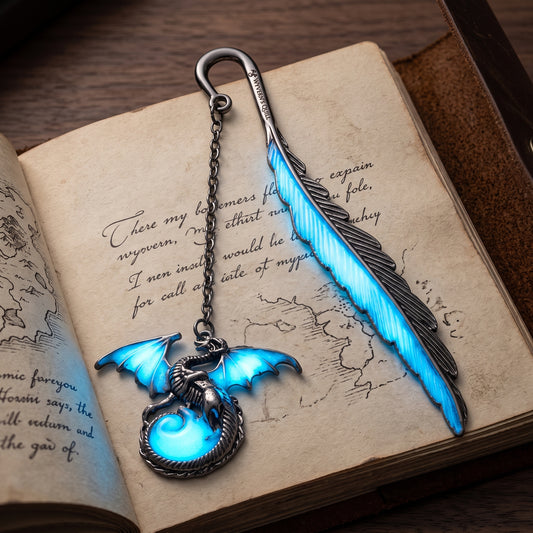 Luminous Feather Book Marker